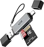 SD Kartenleser, uni USB Kartenleser 3.0, USB C Kartenleser Aluminum 2in1,...