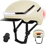 Shinmax Fahrradhelm Damen Herren mit Blinker & Licht, Fahrrad Helm...