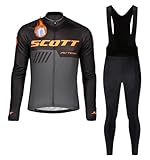 Fenovel Thermo Fahrradbekleidung Herren Set Rennrad Radtrikot Langarm...