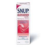 SNUP Schnupfenspray 0,1% - Nasenspray mit Meerwasser - Lösung zur...