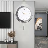 Coslife Moderne Schlichte Klassische große dekorative Wanduhr mit Pendel,...