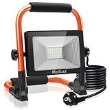 MEIHUA 30W LED Baustrahler 2600LM LED Strahler Tragbar, IP66 Wasserdicht...