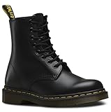 Dr. Martens Damen 1460 Combat Boots, Schwarz Black Smooth, 45 EU