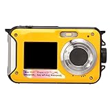 Underwater Camera, Full HD 2.7K 48MP 10ft 16X Digital Zoom Front Rear...