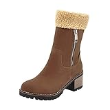 Winterstiefel für Damen, warm gefüttert, zum Hineinschlüpfen,...