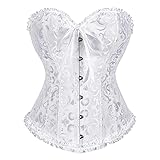 Ivy Shi Damen Vollbrust Corsage Korsett Top Gothic Vintage Corsagen Bustier...