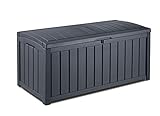 Keter Glenwood Kissenbox, Auflagenbox, 390 Liter Volumen, Wasserdicht,...
