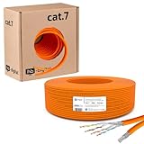 HB-DIGITAL 25m Netzwerkkabel LAN Duplex Verlegekabel Cabel cat.7 max....