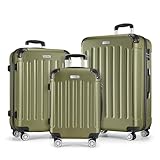 MERISH Reisekoffer Koffer Kofferset Trolleys Zwillingsrollen 3tlg....