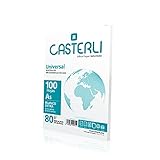 CASTERLI - Folien und Papier A5, 100 Blatt, Weiß, 80 g/m², Extra Weiß,...