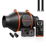 Spider Farmer Inline-Rohrventilator 100 mm/4 Inch mit GGS Temp Feucht...