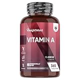 Vitamin A Tabletten - 10.000IE (3000μg) - Bekannt als Augenvitamin -...
