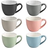 homEdge Mini-Espressotasse, 90 ml, kleine Kaffeetassen, Demitasse für...