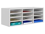 EasyPAG 12 Fächer Holz A4 Büro Schreibtisch Organizer Dokumentenhalter...