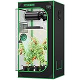 VIVOSUN Growzelt 60x60x120cm Grow Tent aus hochreflektierendes Mylar mit...