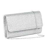 OSDUE Kettentasche, Clutch Damen, Glitzer Abendtasche, Elegante Envelope...