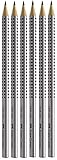 FABER-CASTELL 117697 - 6 Bleistifte GRIP 2001, Härtegrad: HB, Schaftfarbe:...