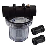 Agora-Tec® Vorfilter Wasserfilter 1L für Kreiselpumpe Hauswasserwerk mit...
