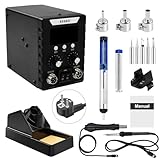 Risegun Profi Lötstation, 2 in 1 Heißluft Lötstation Lötkolben Set...