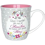 SHEEPWORLD Tasse Motiv Küsschen | Tasse mit Spruch, Porzellan, 60 cl |...