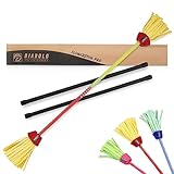 Diabolo Freizeitsport Flowerstick Pro (gelb-rot) – Profi-Flowerstick aus...