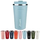 SUNTQ Kaffeebecher to go aus Edelstahl - Thermobecher Doppelwand Isoliert -...