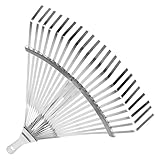 VALICLUD Ausziehbarer Metall Rechenkopf Gartenrechen mit Teleskopstiel...