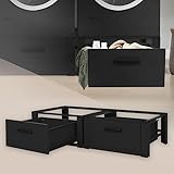ML-Design Doppel Waschmaschinen Untergestell mit 2 Schubladen, Schwarz,...