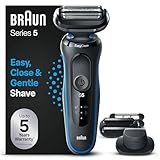 Braun Series 5 Elektrorasierer mit EasyClick Trimmer Aufsatz, Rasierer...