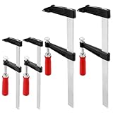 ZOFUN 4 Stück Schraubzwinge Set Schraubzwinge, Spannweite 300mm/200mm,...