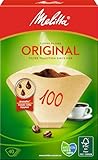 Melitta Filtertüten 100, Aromapor Papier, Naturbraun, (40 Stück) 1er...