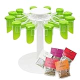 Gewürzbeutel-Organizer – drehbares Gewürz-Organizer mit Verschlussclips...