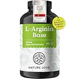 NATURE LOVE® L-Arginin Base mit Citrullin - 365 Kapseln - Hochwertiges...