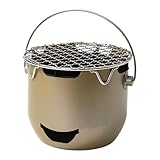 Kleine Holzkohlegrills,BBQ Grill mit Grillrost und Griff | Stahl...