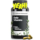 natural elements Daily Vitamins – 120 Multivitamin Kapseln – alle...