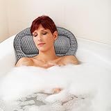 Gigmeta Badewannenkissen mit Saugnäpfen, Mesh Nackenkissen für Badewanne,...