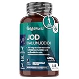 Jod Tabletten - 400µg pro Tablette - unterstützt Schilddrüsenfunktion,...