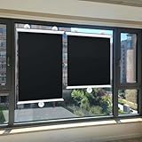 DZHTUF Verdunkelungsrollos Für Fenster, Saugnapf-Rollos, Verstellbare...