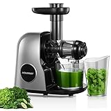 HOUSNAT Slow Juicer, Entsafter Gemüse und Obst, Profi Entsafter mit...