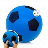 alldoro 63105 Schaumstoffball Blau, Ø 20 cm, extra weicher Softball,...