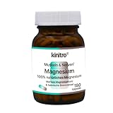 KINITRO Magnesium Nahrungsergänzungsmittel mit 100% natürlichem Magnesium...