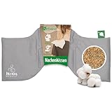 HERBALIND Körnerkissen 50x25 cm 960g Bio-Getreidekissen HERZENSMENSCH -...