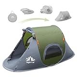 Night Cat Wurfzelt 1 Person Wasserdicht: Pop Up Camping Zelt für Outdoor...