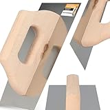 Instalguru Glättkelle 130x480 mm Putzkelle Reibebrett Mörtelbrett Rostrei...