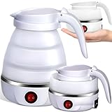 Retoo Wasserkocher Faltbarer 0,6 Liter Silikon Camping Reisewasserkocher...