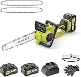 Kettensäge mit Akku 8000mAh 12 Zoll,Akku Kettensäge mit Automatischer...