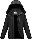 OutPro Skijacke Damen mit Wasserdichte Regenjacke Winddicht Warm...