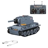 ExploTex 1/64 Skala 2.4G Mini RC Battle Tank Modell mit...