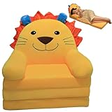 DAGLLGEW Kinder-Schlafsofa, 3-lagiges süßes Bodenbett mit Tiermotiv für...