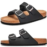 Torotto Herren Pantoletten Leder Unisex-Erwachsene Sandalen Hausschuhe...